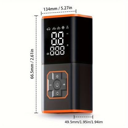Reifenfüller, tragbarer Luftkompressor - 3 Mal schneller 150 PSI Smart Auto Reifenpumpe - Auto Reifenfüller mit Manometer und LED-Licht - Geeignet für Autos, Motorräder, Fahrräder, Bälle, usw.