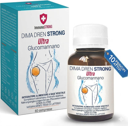 Dimadren - Nahrungsmittel-Integrator in Tabletten mit Glucomannan, Bromelain, Centella, Birke, Inulin, Grüntee und Orthosiphon
