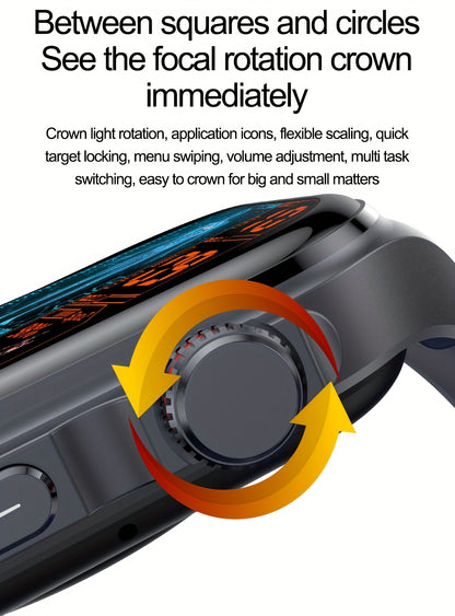 2026 Neue Smartwatch: 5,18 cm AMOLED Großes Display, 530 mAh Langlebiger Akku, BT 5.3 Anruf, Multi-Sport-Modi, Sprachassistent, SOS, Menstruationsverfolgung, Wettervorhersage, Fitness-Tracker-Uhr für Android & IOS, Bestes Geschenk für die Familie