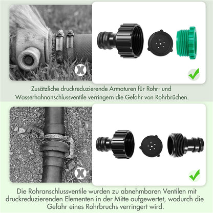 Costoffs Perlschlauch Gartenbewässerung Tropfschlauch Bewässerungsschlauch Sprühschlauch mit Zubehör Set für Rasen Garten Terrasse Beet Gewächshaus