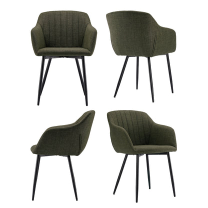 Elegante Esszimmerstühle mit Armlehnen  Lordosenstütze für Wohnzimmer, Küche  Schlafzimmer, hoher Komfort – erhältlich in Sets zu 2, 4 oder 6