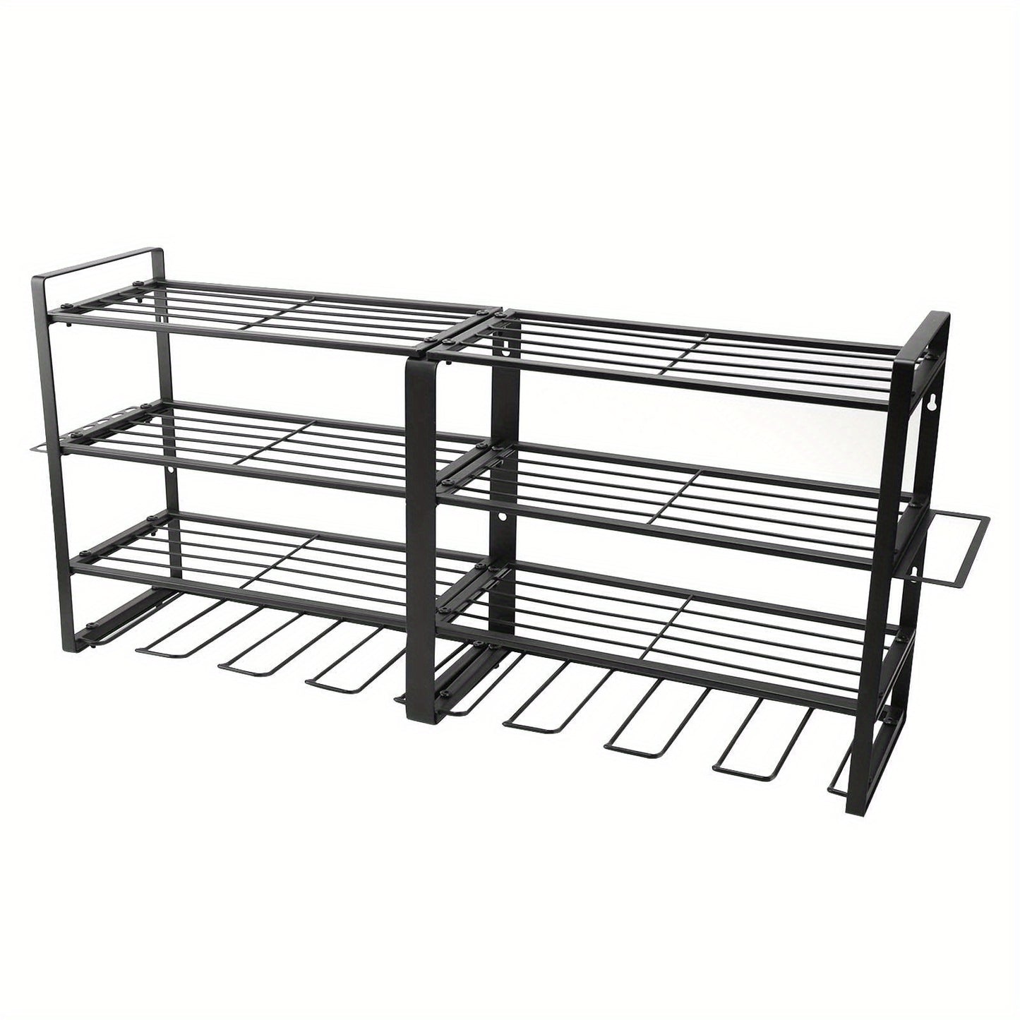 4-lagiges 8-Slot-Wandhalterungs-Organizer für Elektrowerkzeuge, Werkzeughalter-Organizer für Garage, Werkzeugregal