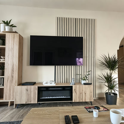2/4 Stück 120×60 cm Filz-Holz-Akustikpaneele, effektiv für Schalldämmung  Lärmreduzierung, um einen ruhigen  komfortablen Raum zu schaffen. Premium-Qualität, einfache Installation, ideal für Wohnzimmer, Besprechungsräume  Büros