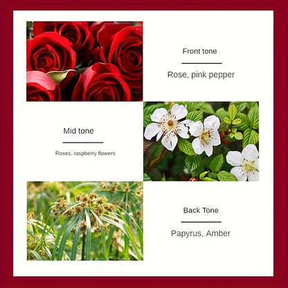 Damenparfüm, Blumiges Rosenparfüm, Schön Designt, Langanhaltender Duft, Frischer  Süßer Geschmack, Geeignet für Verschiedene Anlässe, Ideales Geschenk für die Freundin oder die Mutter!