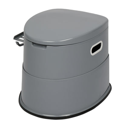 Bonnlo Campingtoilette Tragbare Reisetoilette, Abnehmbarer Inneneimer Mobile Toilette Mit Sitz, Deckel und Toilettenpapier-Halter, für Camping