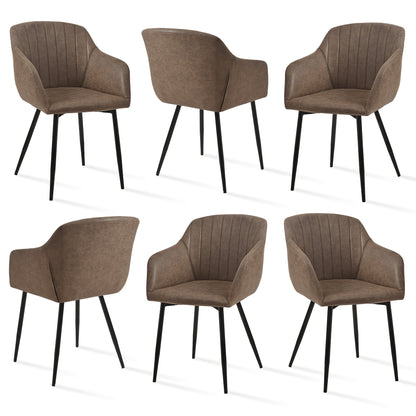 Elegante Esszimmerstühle mit Armlehnen  Lordosenstütze für Wohnzimmer, Küche  Schlafzimmer, hoher Komfort – erhältlich in Sets zu 2, 4 oder 6