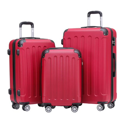 BEIBYE 2045 Zwillingsrollen 3tlg. Reisekoffer Koffer Kofferset Trolleys Hartschale in 20 Farben