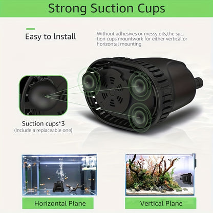 Tauchwasserpumpe 211 GPH, 15W Wasserbrunnenpumpe, Aquarienpumpe, 800 L/h Wasserpumpe mit 213,36 cm Netzkabel für Gartenbrunnen, Wasserwanne, Wasserfall, Aquarium, Teich, Hydroponik, ohne Batterie