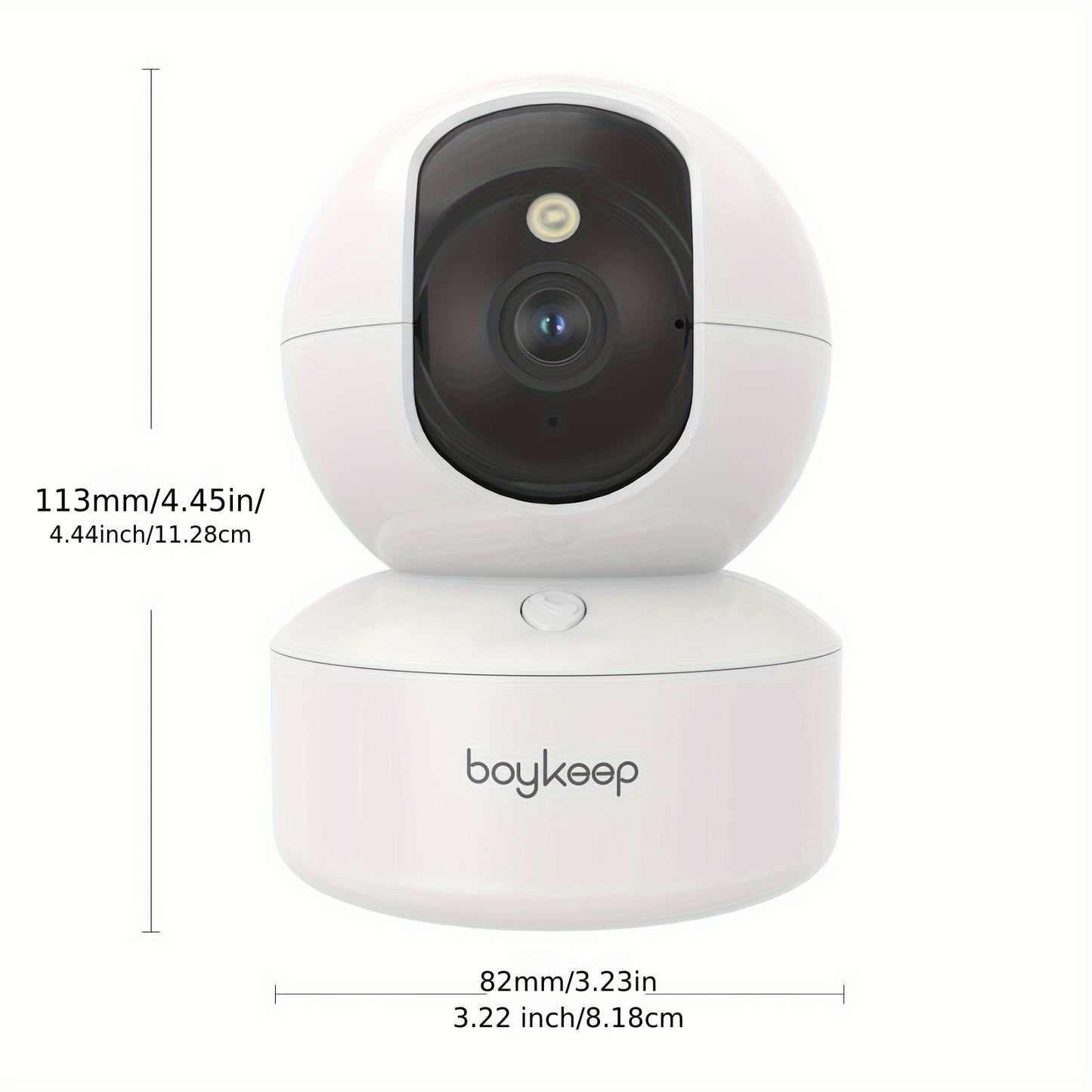 BoyKeep 5g/2,4 GHz WiFi Smart-Kamera, hochauflösender Sicherheitsmonitor für den Innenbereich, spezielle Sicherheitskamera für Babys  Haustiere, 360°-Panorama-Überwachungsvideo, Nachtsicht, Zwei-Wege-Kommunikation, Speicherkarte  Cloud-Speicher, K30