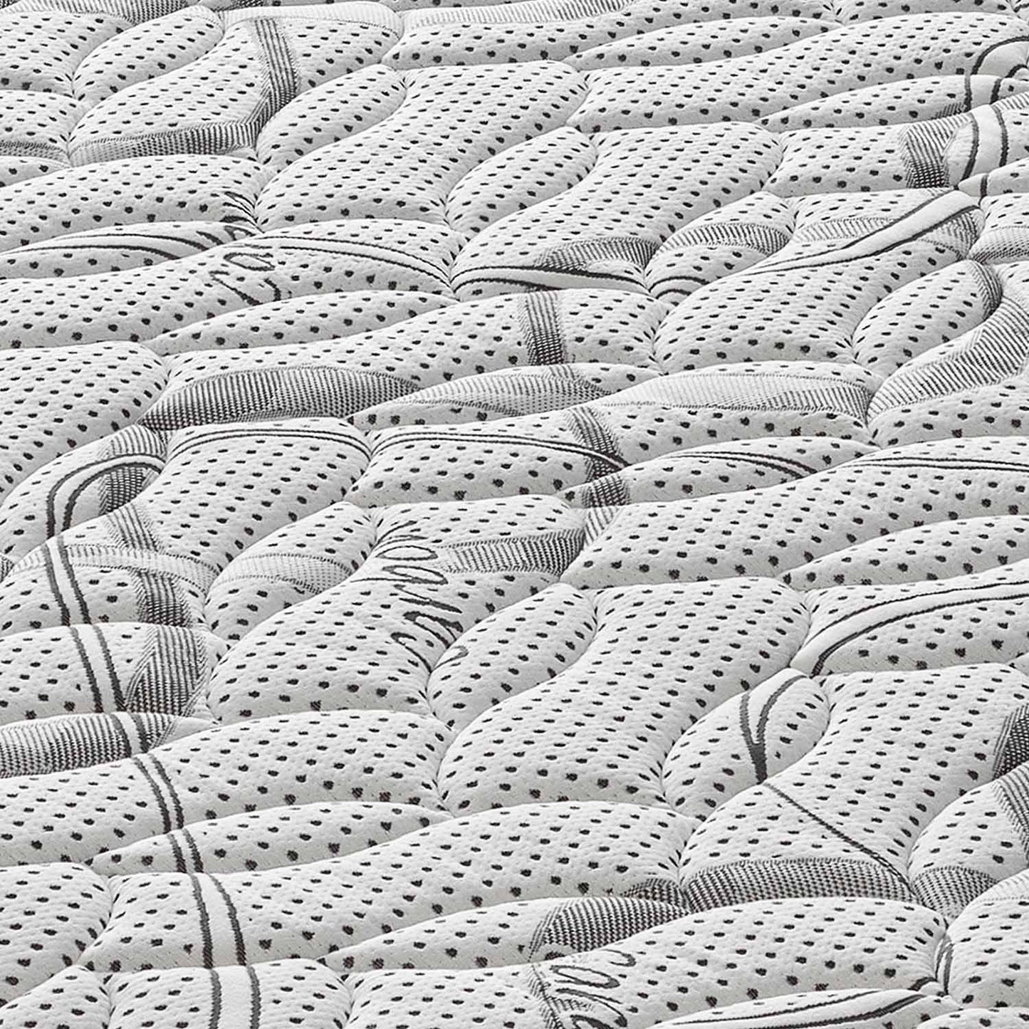ROYAL DELUXE Matratze mit ERINNERUNGSEFECT - Hochdichtes HR-Schaum - 100% orthopädisch hergestellt in Italien - Bezug mit CARBONIO Entspannungseffekt