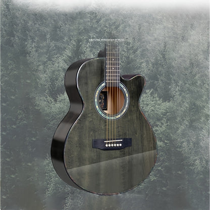 Eine 40-Zoll glänzende Folk-Gitarre, ideal für Anfänger, Erwachsene, ein Übungsinstrument und eine studentenfreundliche Akustikgitarre.