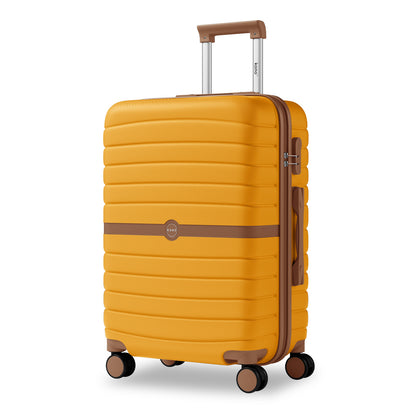 Kono Koffer, 20 Zoll, 24 Zoll, 28 Zoll, ABS+PC, Camping-Gestreiftes Design mit Farbblock-Details, Hartschale mit Spinner-Rollen, Black Friday, Thanksgiving, Weihnachtsgeschenk