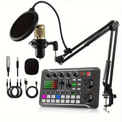 Ausleger-Halterungsset, Mikrofon-Set, geeignet für Podcasting, Live-Streaming, Gesang, etc.