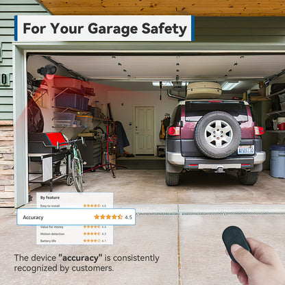 Bewegungsmelder-Alarmsystem mit Fernbedienung & Sirene – 125 dB laute Diebstahlsicherung geeignet für Zuhause, Wohnmobil, Garage, Auto, Büro, Wohnung – Tür-/Wandmontiertes Alarm-Panel (keine Verkabelung erforderlich)