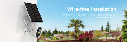 Arenti Solarbetriebene Drahtlose Außen-Sicherheitskamera, Garten-  Hausüberwachungskamera, CCTV-Kamera, Batteriebetrieben mit Solar, Batterie-Überwachungskamera, Cloud/SD, KI-Bewegungserkennung, Spotlight, IP65, Farb-Nachtsicht, 2-Wege-Audio