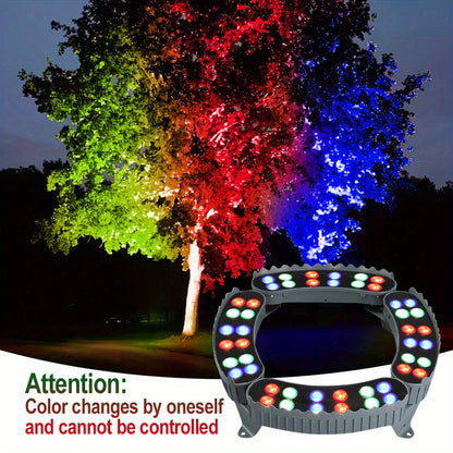 1/4/6/10/12er-Pack LED Ring Baumbeleuchtung, Außenbeleuchtung, Landschaftsbeleuchtung, Hochspannungswicklung (Nicht-Solar), 12W Ring LED Baumleuchte, IP65 Boden-Landschaftsleuchte, Rasenleuchte, Europäischer Standard Ohne Stecker, Ring Fliesen Außenmontag