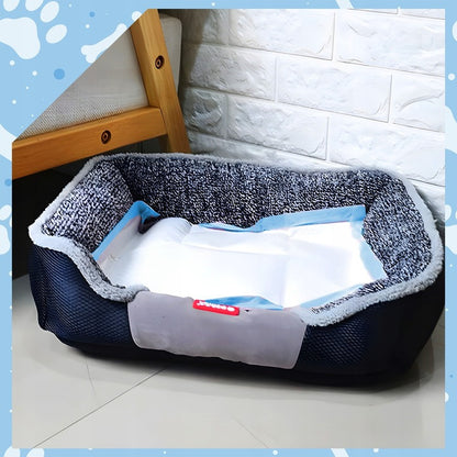100 Stück Super Saugfähige Einwegunterlagen für Hunde und Katzen, 90x60 cm, Blau & Weiß, Wasserdichte Trainingsmatten für Welpen und Kätzchen, Dicke und Langlebige Unterlagen für Welpen und Kätzchen, Ideal für Haustiere, Geruchskontroll-Toilettenunterlage