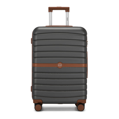 20 Zoll 24 Zoll 28 Zoll Kono Koffer Gepäck ABS+PC Camping Streifendesign mit Colour-Block Details Hartschale mit Spinner Rädern Black Friday Thanksgiving Weihnachtsgeschenk