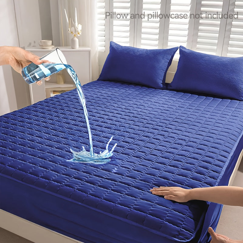 1 Stück Wasserdichtes, Weiches Spannbettlaken in Unifarben, Wiederverwendbarer Matratzenschoner, Atmungsaktiv, Geeignet für Schlafzimmer, Studentenwohnheime und Gästezimmer. Waschmaschinenfest, Erhältlich in Verschiedenen Farben und Größen. Kissenbezug un