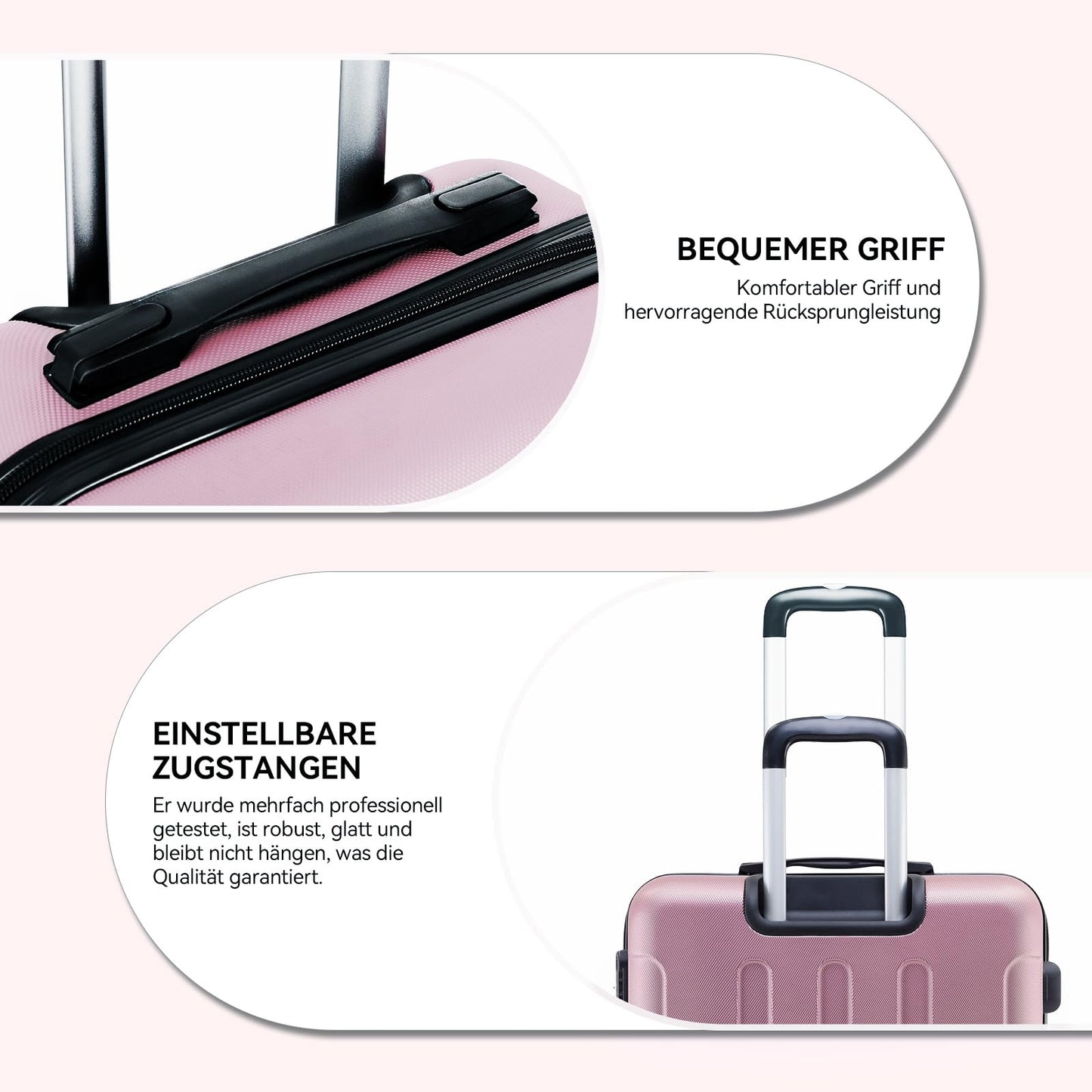 BEIBYE 2045 Zwillingsrollen 3tlg. Reisekoffer Koffer Kofferset Trolleys Hartschale in 20 Farben