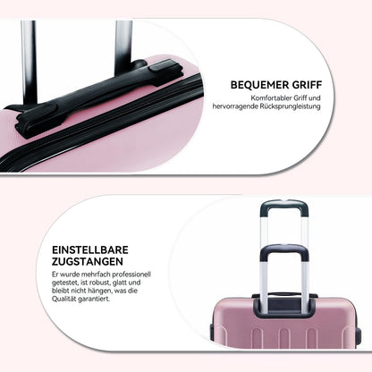 BEIBYE 2045 Zwillingsrollen 3tlg. Reisekoffer Koffer Kofferset Trolleys Hartschale in 20 Farben
