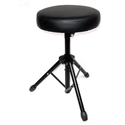 Schlagzeughocker Throne Drumstuhl Trommler Sitz Stuhl Schwarz gepolstert