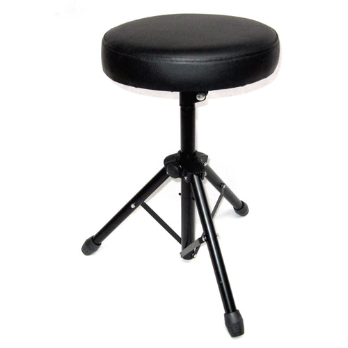 Schlagzeughocker Throne Drumstuhl Trommler Sitz Stuhl Schwarz gepolstert