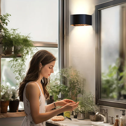 [2 Stück] Akku-Wandlampe für den Innenbereich mit Bewegungssensor, Fernbedienung, 3 Farben, Wandlicht, LED-Wandleuchte für den Innenbereich mit Auf-  Abstrahlung, 3 Modi, wiederaufladbare Akku-Wandlampen, Helligkeit einstellbar