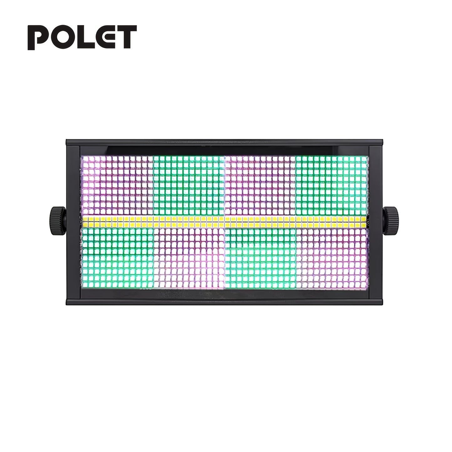 POLET 200W LEDRGBW 4-in-1 8+8 Partition Stroboskoplicht Weiß 8000K DMX512 Superhell DJ-Wash Hochzeit Bar Stroboskop Bühnenbeleuchtungseffekte Party  Show