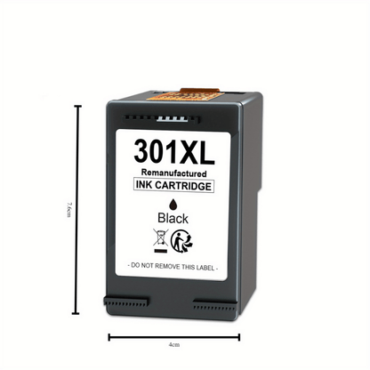 Multipack Ersatzpatronen für Drucker 301XL von HP - Ersatzpatronen für HP301 XL 301XL für HP Envy 4500 5530 5534 4504 DeskJet 2540 1510 2544 2549 OfficeJet 4630 4632 2620 2622 (schwarz, farbig)