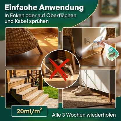FUTUM 500ml Anti-Mäusespray & Ratten Abwehrspray Rattenspray, Maus-Abwehr MADE IN GERMANY