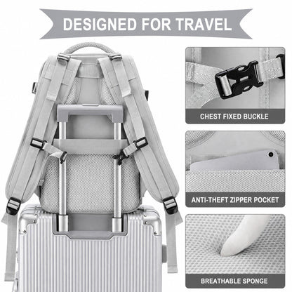 Lokales lager Airline-spezifischer Reiserucksack, 40×20×25 cm Kabinentasche, erweiterbares Handgepäck unter den Sitz, fluglinienkonforme Tasche, Damen-Reiserucksack, Freizeitrucksack nach Fluglinienstandards, Outdoor-Gepäckrucksack, Business-Wochenendtasc