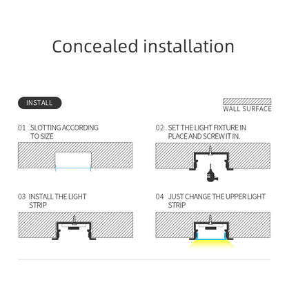 10 Stücke 1m Lichtkanäle aus Aluminiumlegierung, sSchiene Leiste Profile für LED-Lichtstreifen für moderne Häuser und Büros