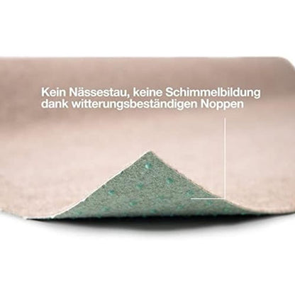 Rasenteppich Farbwunder - rutschfeste Balkonteppich - Kunstrasen Teppich für Terrasse, Balkon und Freizeit - Erhältlich in 6 Farben