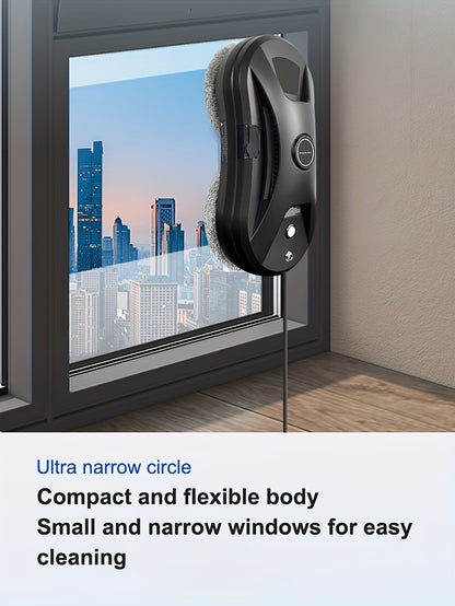 PuRuiKai 11 Lokales Lager Smart Fensterputzroboter, Automatischer Sprüh-Wasser-Fernbedienungs-Glasputzroboter, Geeignet für Zuhause, Büro, Hochhäuser, Halloween, Weihnachtsgeschenk