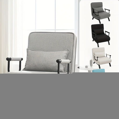 1 Stk. Elegantes Esszimmer-Sitzmöbel, 3-in-1-Sofabett, Gästebett, Klappbarer Sessel mit verstellbarer Rückenlehne, Abnehmbares Kissen, Geeignet für Schlafzimmer, Wohnzimmer, Büro, 150 kg Traglast