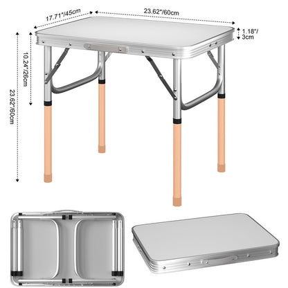 60 cm faltbarer Campingtisch faltbarh, tragbarer faltbarer Picknicktisch Gartentisch klappbar Outdoor Tisch Picknicktisch Klapptisch Camping Tisch faltbar Garten Festival Tisch Mobiler Gartentisch, Arbeitstisch, 2 Höhen 26 cm/50 cm, Tischplattengröße: 60