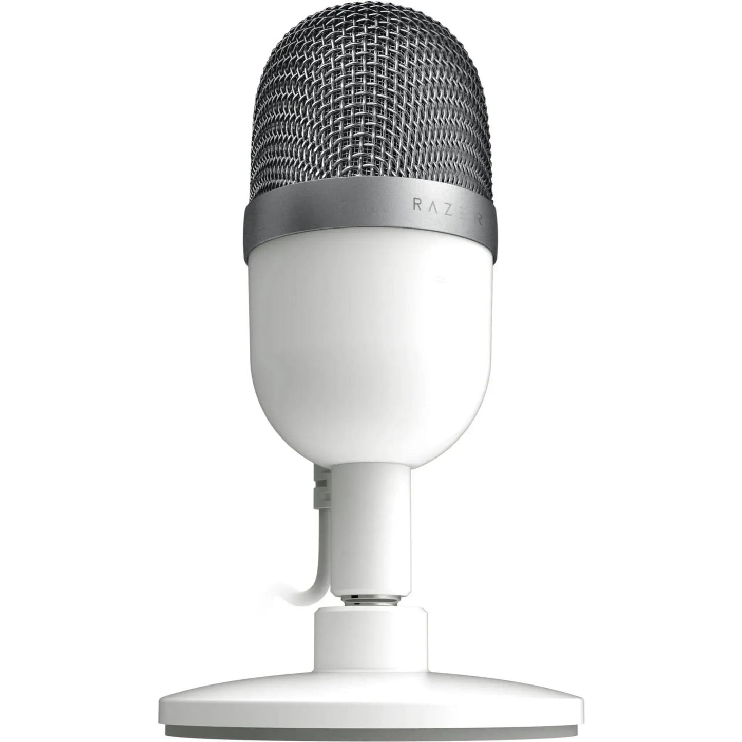 Razer Seiren Mini - USB Kondensator-Mikrofon für Streaming (Kompakt mit Supernieren-Richtcharakteristik, neigbarer Ständer, Integrierter Schockdämpfer) Mercury, Weiß, Lieferung aus Deutschland