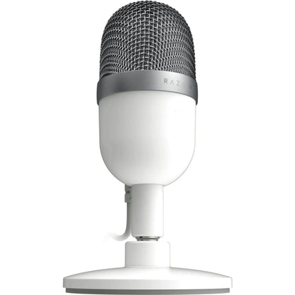 Razer Seiren Mini - USB Kondensator-Mikrofon für Streaming (Kompakt mit Supernieren-Richtcharakteristik, neigbarer Ständer, Integrierter Schockdämpfer) Mercury, Weiß, Lieferung aus Deutschland