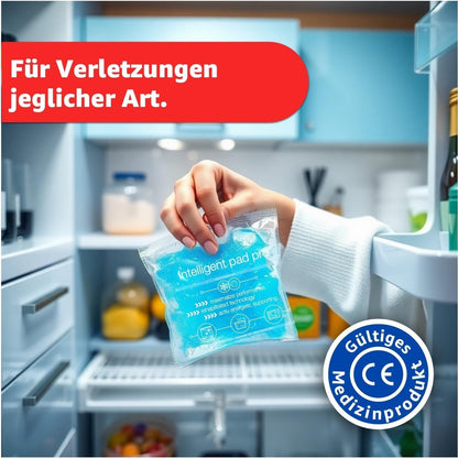 TK 2x Kalt Warm Kompressen blau - MADE IN GERMANY - Kühlpads Set 29x12 cm - Vielseitige Kühl- und Warmkissen, Gelkissen