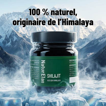 Shilajit Mumijo aus dem Himalaya – 75% Fulvinsäure – Natürlich, Hochdosiert, Vegan, Made in Germany – Ideales Geschenk für Männer & Frauen