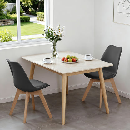 2/4 Stück Esszimmerstuhl Bürostuhl Besuchstuhl Empfangsstuhl Designerstuhl Küchenstuhl Holz