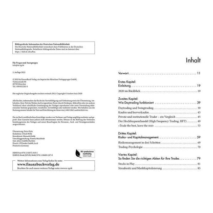 Wie du von Daytrading gut leben kannst - Taschenbuch - Alles über Tools und Taktiken, Geld und Risikomanagement, Disziplin und Trading Psychologie Aktienhandel für den Vermögensaufbau - Andrew Aziz - 256 S. - Deutsch - 2025 - FinanzBuch Verlag - EAN 97839