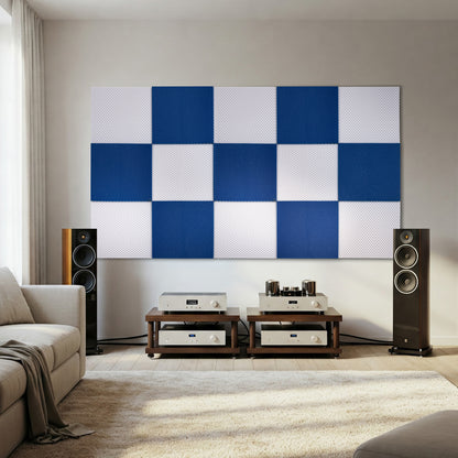 50x50 cm Schallschutz-Schaumstoff-Akustikwandpaneel für Aufnahmestudios, Podcasts, Gaming-Räume, Wellenschwamm-Paneele, verschiedene Farben, 2 cm Dicke
