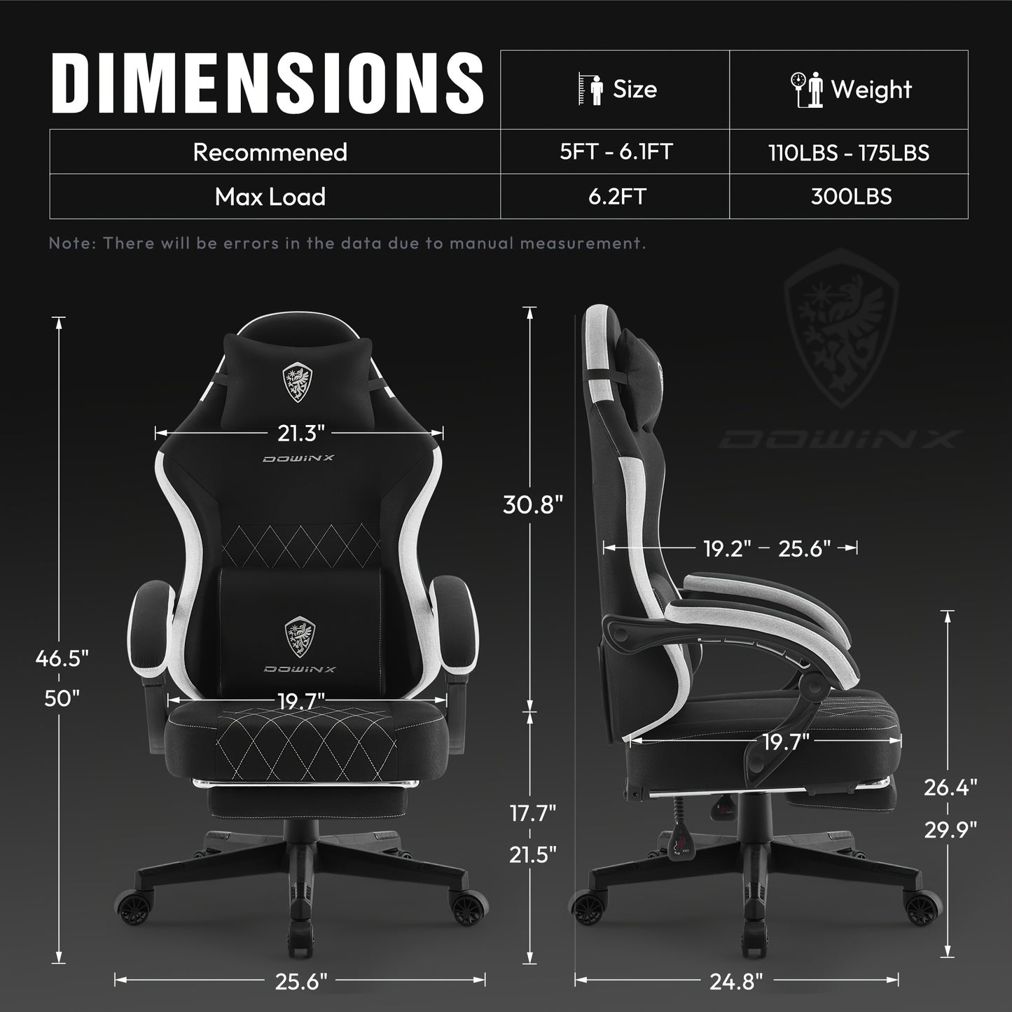 Ergonomischer Bürostuhl mit Taschenfederkern-Kissen  136,08 kg Tragkraft – Atmungsaktives Stoffmaterial, Hochlehnen-Sessel zum Zurücklehnen für Gaming-/Arbeitskomfort, Schwarz, Grau, Pink, Grün  mehr!
