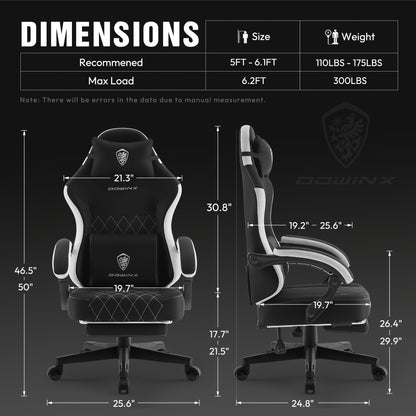 Ergonomischer Bürostuhl mit Taschenfederkern-Kissen  136,08 kg Tragkraft – Atmungsaktives Stoffmaterial, Hochlehnen-Sessel zum Zurücklehnen für Gaming-/Arbeitskomfort, Schwarz, Grau, Pink, Grün  mehr!