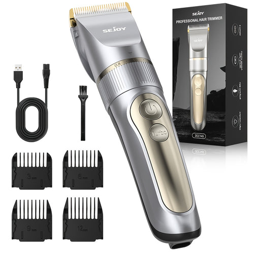 Professionelle Haarschneidemaschine für Männer, Barberschneidemaschine zum Haarschneiden, Kabellose Haartrimmer für Männer Bartschneider, Kabelloses Haarschneide-Grooming-Set