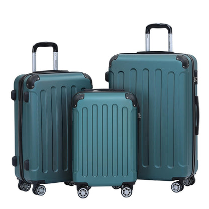 BEIBYE 2045 Zwillingsrollen 3tlg. Reisekoffer Koffer Kofferset Trolleys Hartschale in 20 Farben
