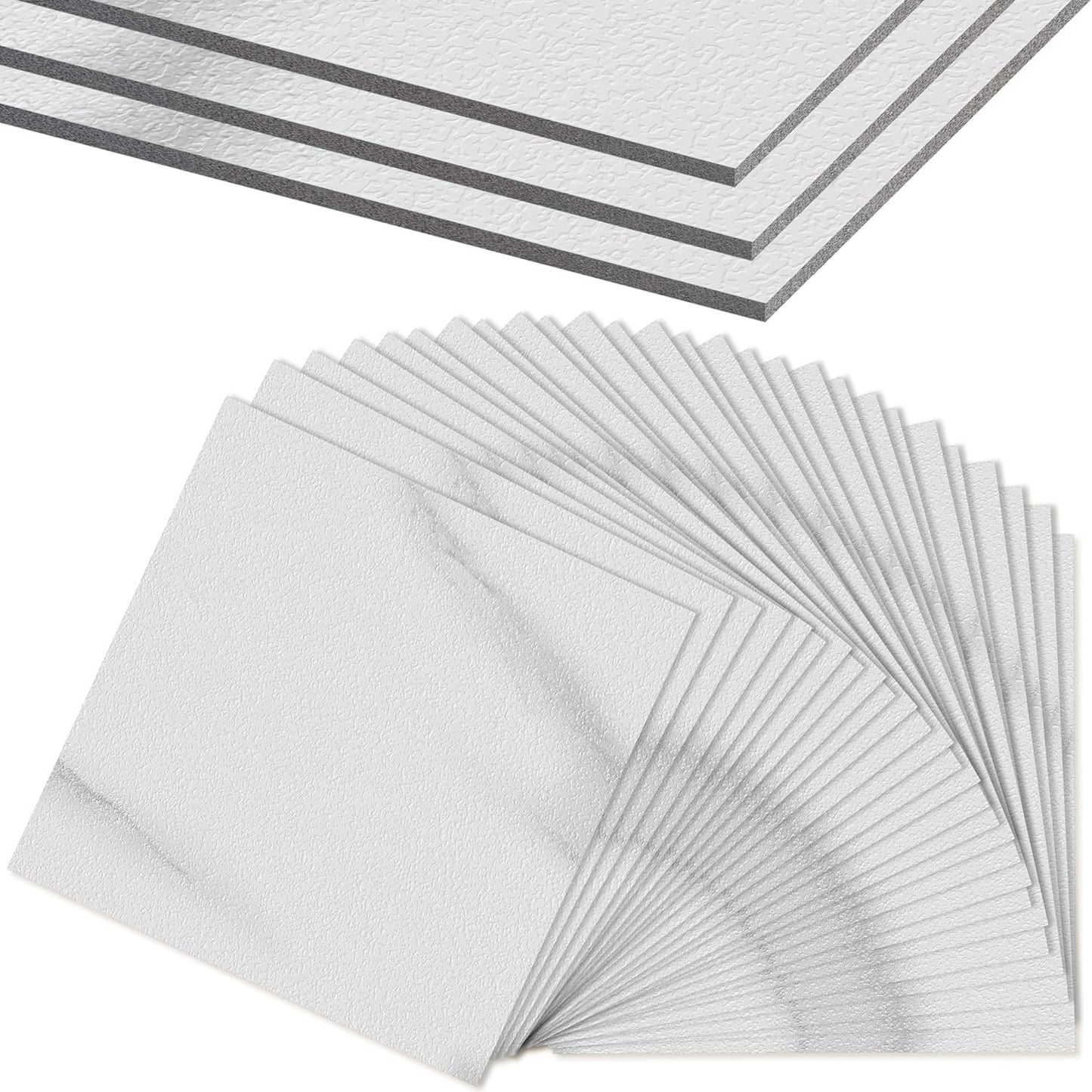 27/54 Stück, selbstklebende Vinylbodenfliesen, 30x30cm, zuschneidbar, für Wohnzimmer/Schlafzimmer/Küchenrenovierung, optionales Laminat-Bodenoptik, PVC-Bodenfliesen