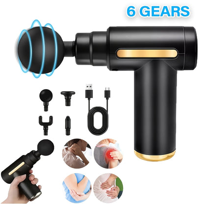 Tragbarer elektrischer Faszien-Massagegerät, USB-aufladbar, 1200mAh Lithium-Akku, ergonomisches Design, einstellbare Geschwindigkeit, Ein-Klick-Bedienung, ideale für Massagen, perfektes Geschenk für Feiertage, bestens geeignet für Weihnachten  Thanksgivin